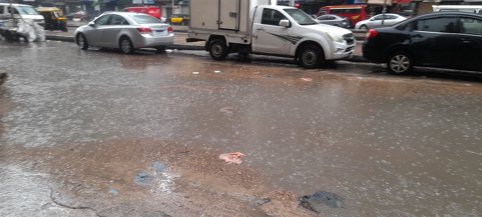 سقوط أمطار في الإسكندرية 