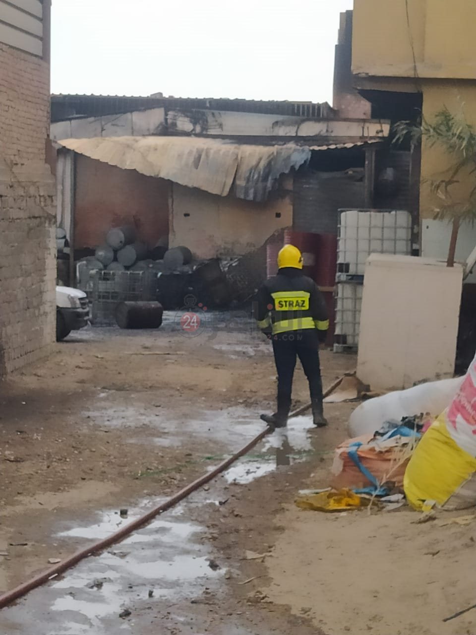 حريق مصنع مراتب بالبدرشين