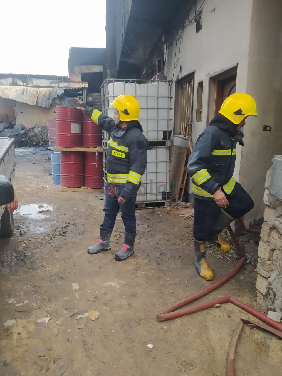 حريق مصنع مراتب بالبدرشين