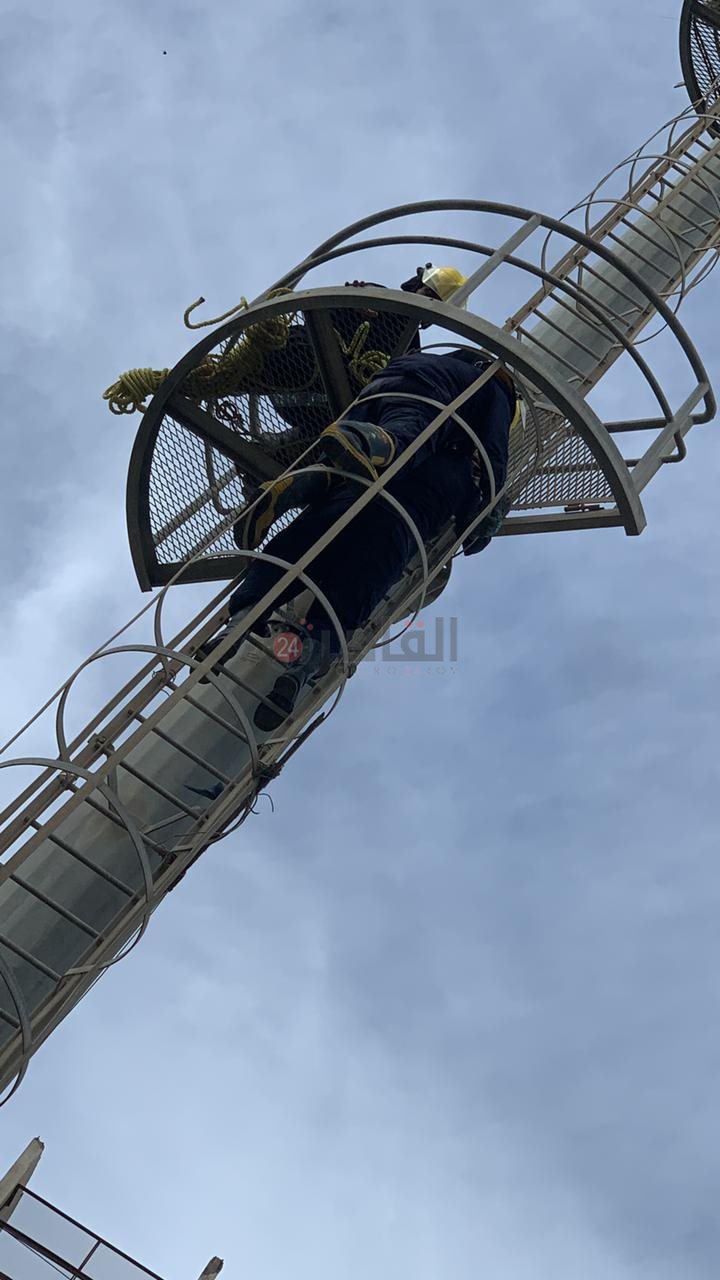 نجاح الحماية المدنية في انقاذ الشخص3