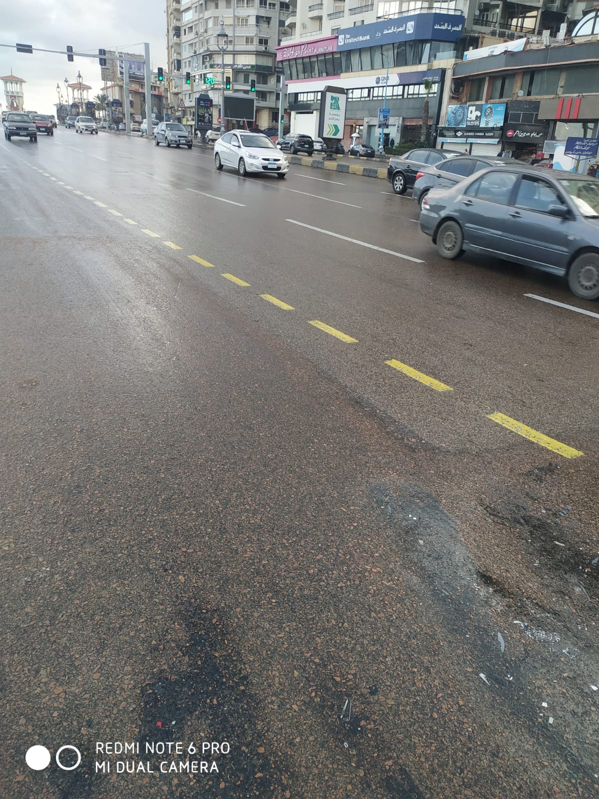 سقوط أمطار خفيفة في الإسكندرية 