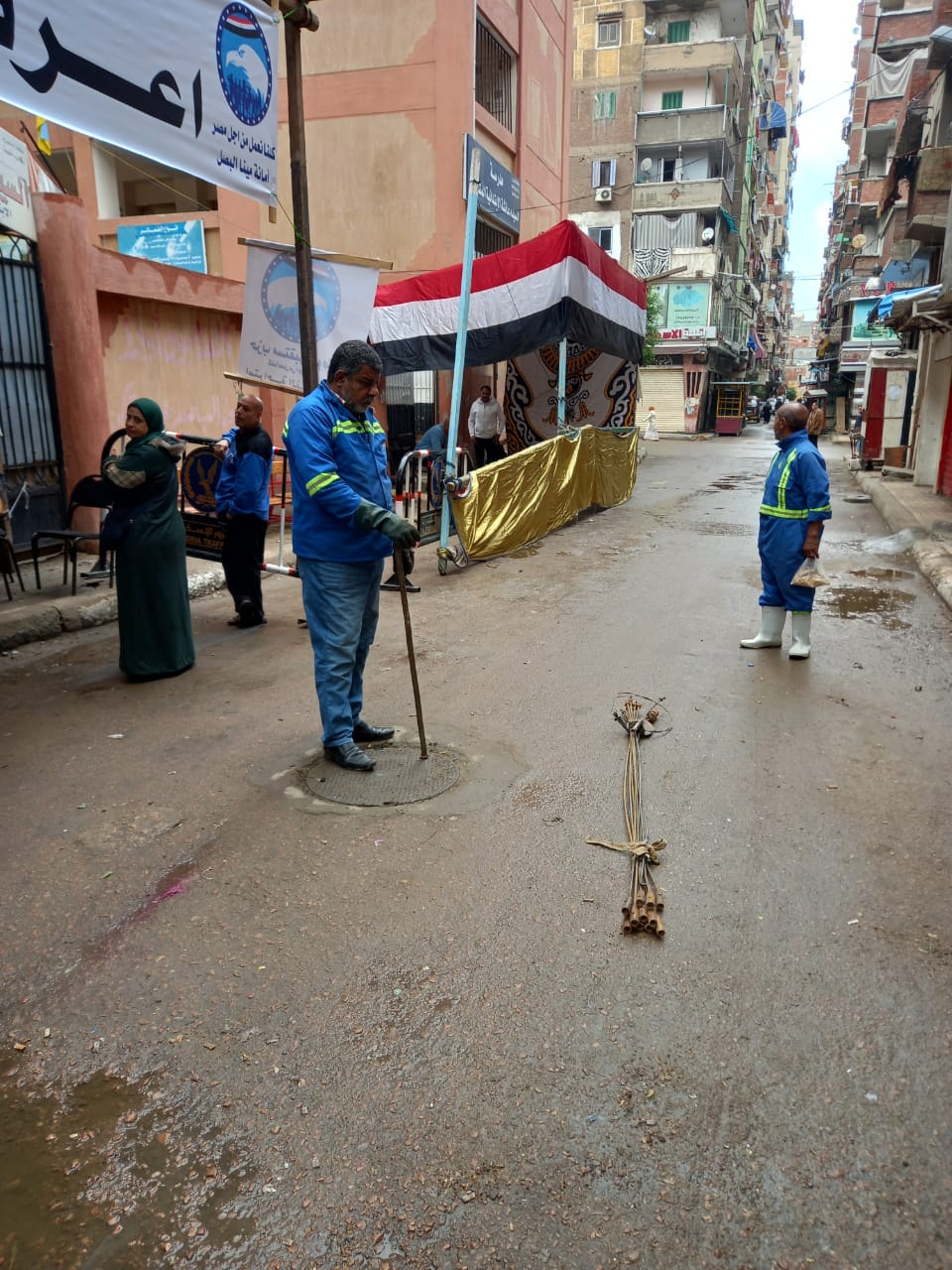 سقوط أمطار خفيفة في الإسكندرية 