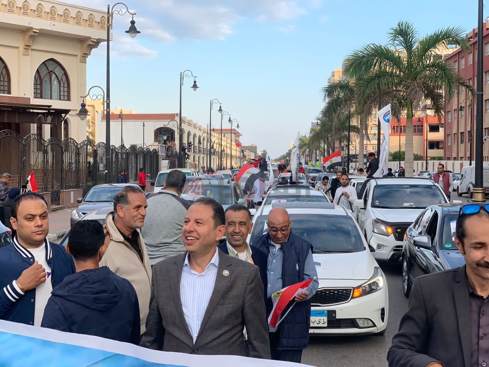 احتفالات عارمة بفوز الرئيس السيسي ببورسعيد