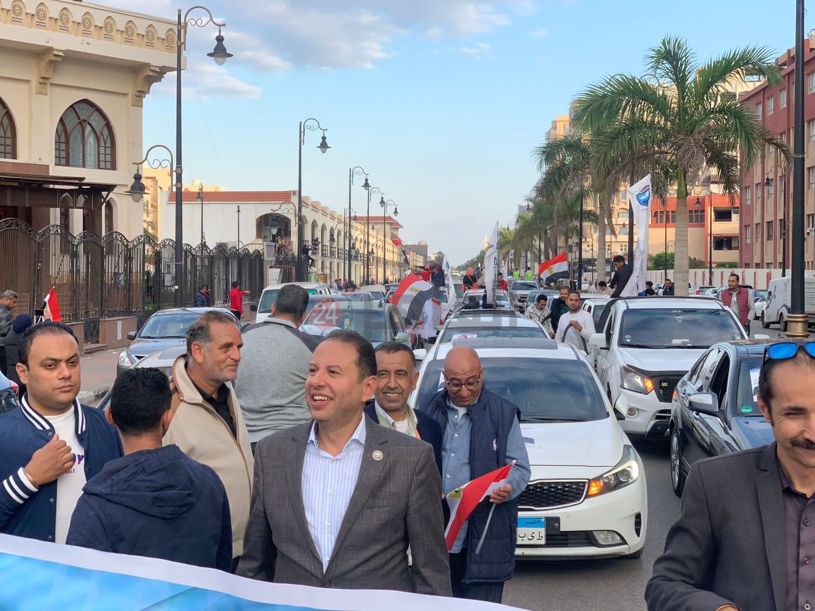 احتفالات عارمة بفوز الرئيس السيسي ببورسعيد