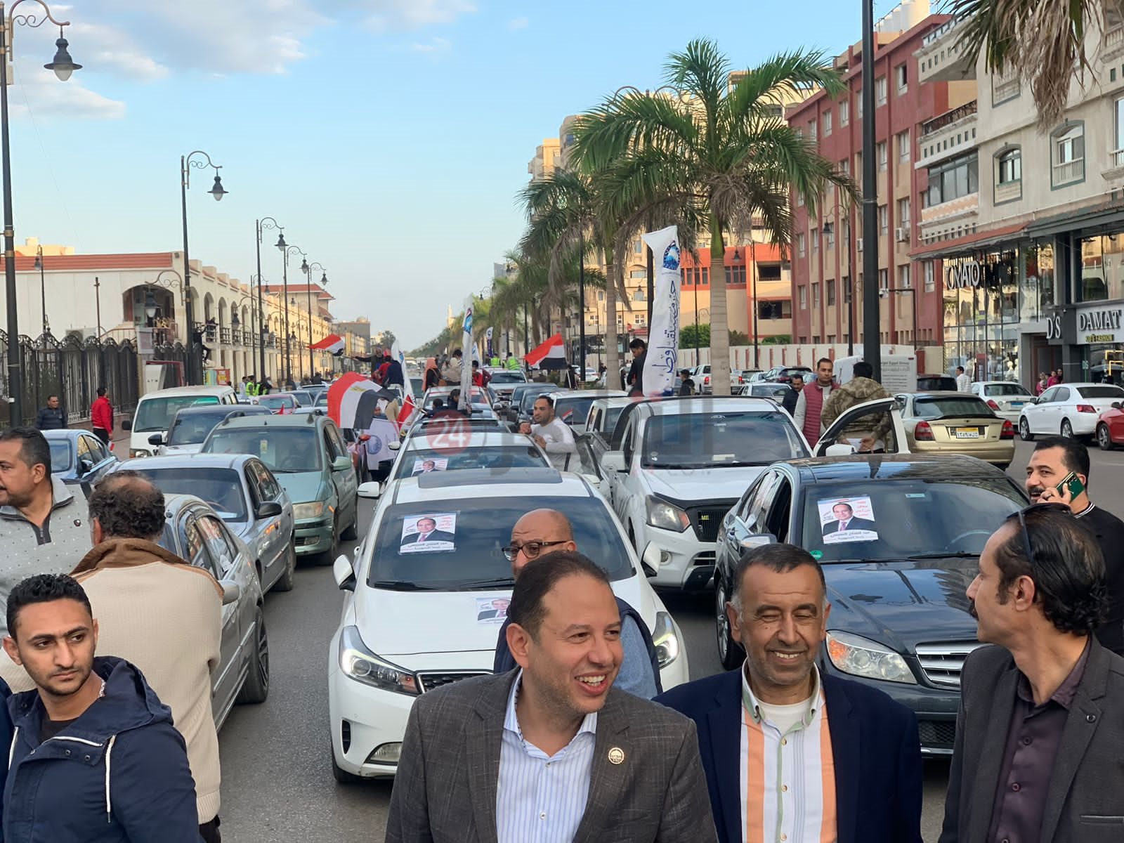 احتفالات عارمة بفوز الرئيس السيسي ببورسعيد