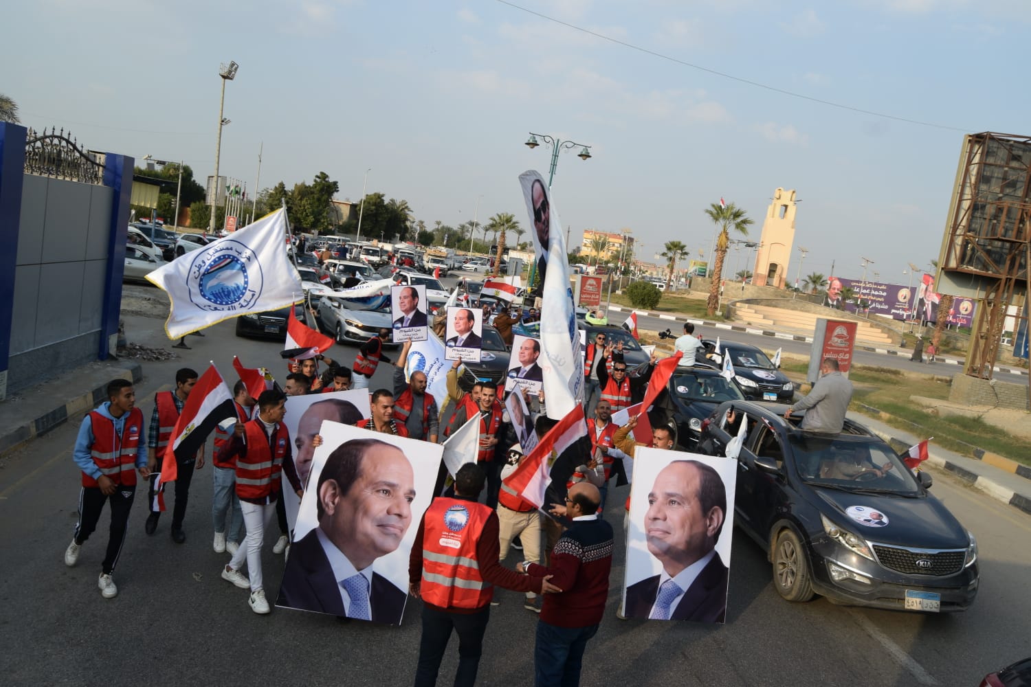 فرحة أهالي الفيوم بفوز السيسي