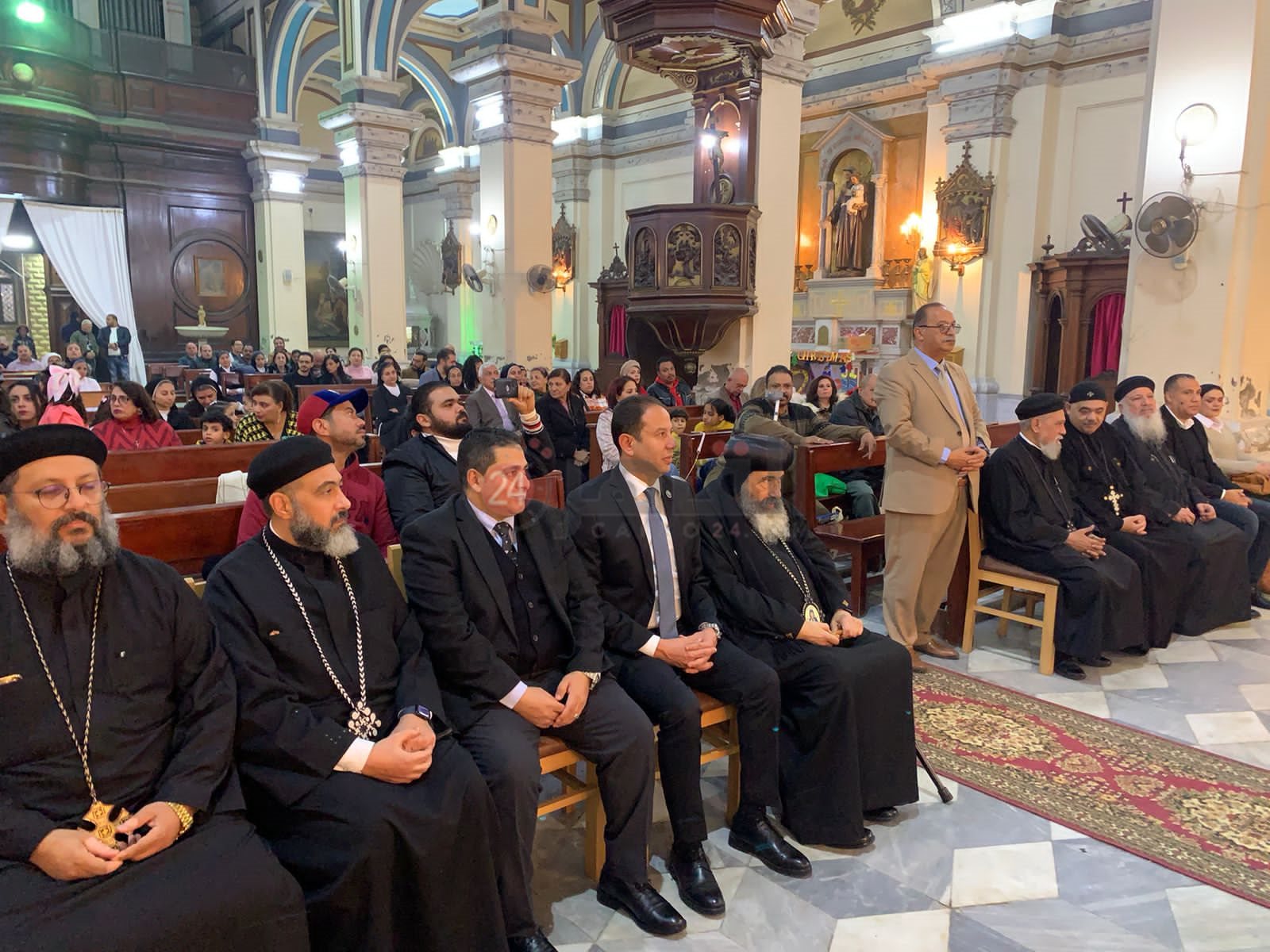 الأقباط الكاثوليك يحتفلون بعيد الميلاد المجيد ببورسعيد