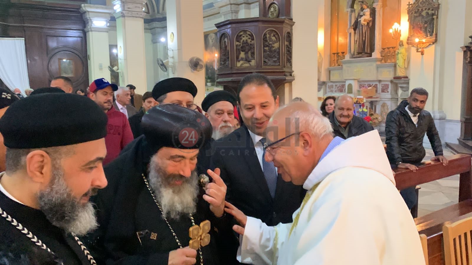 الأقباط الكاثوليك يحتفلون بعيد الميلاد المجيد ببورسعيد