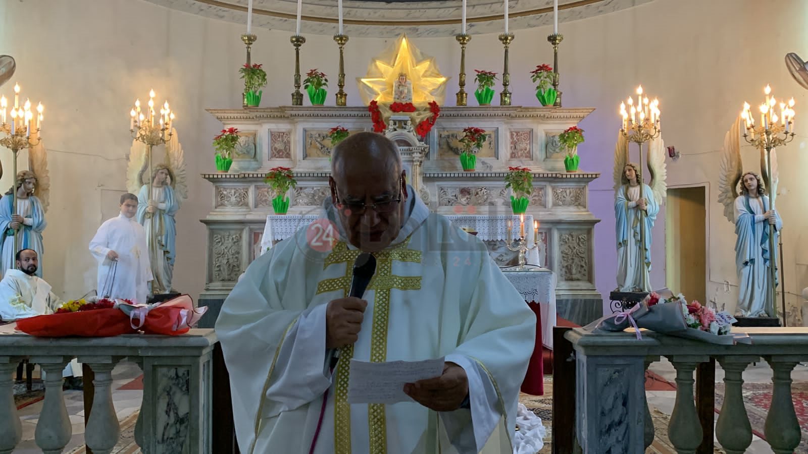 الأقباط الكاثوليك يحتفلون بعيد الميلاد المجيد ببورسعيد