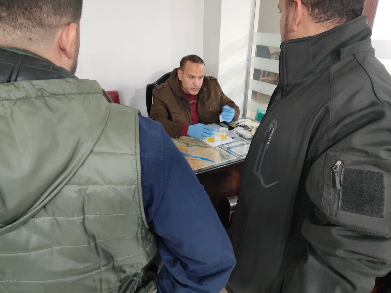 تحليل مخدرات للعاملين بنادي جزيرة الورد بالمنصورة