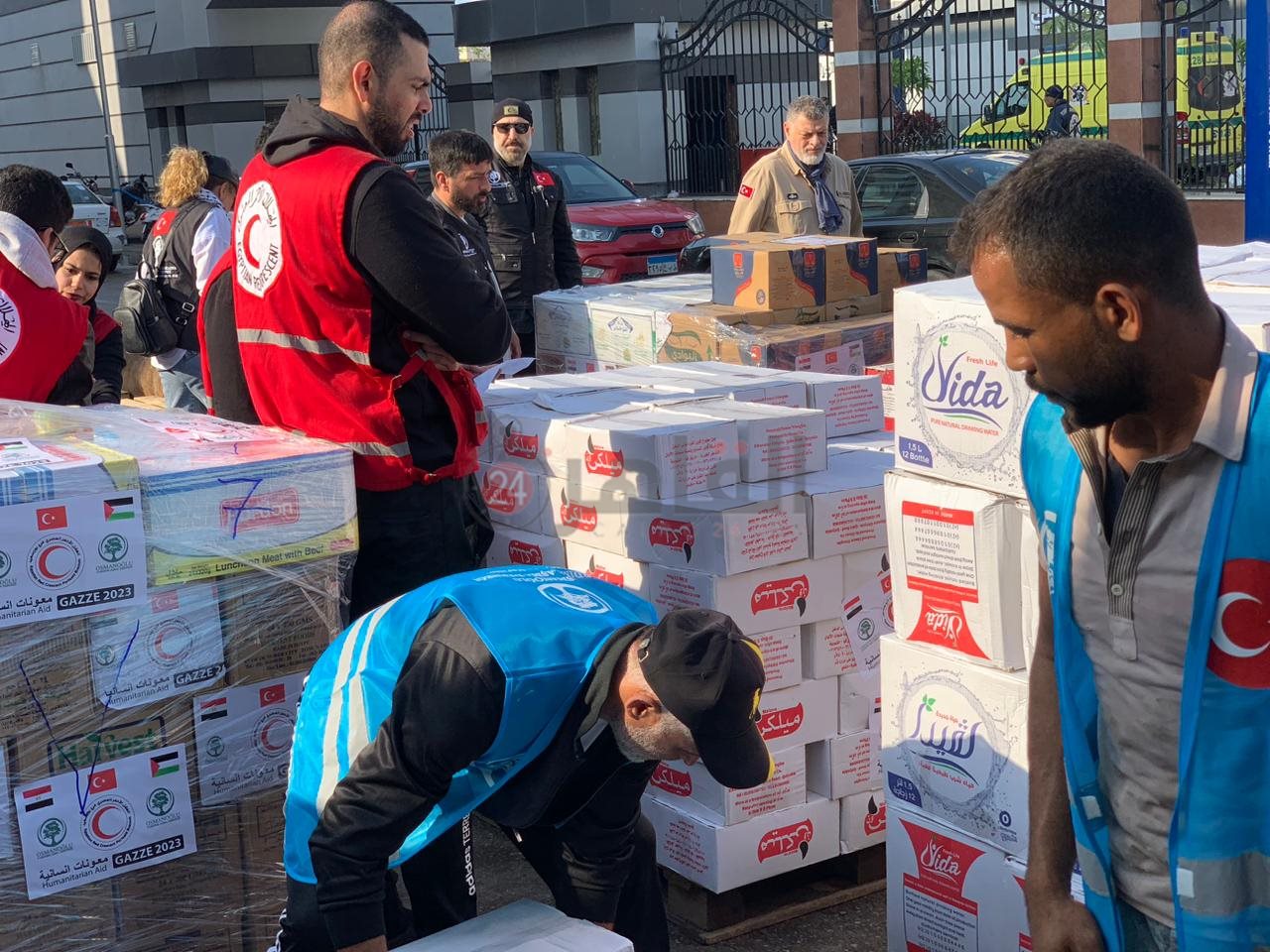 قوافل مساعدات غزة 