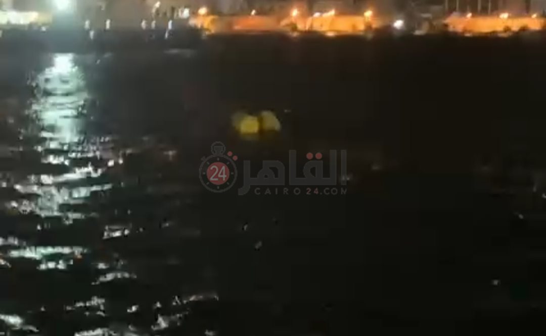 تصادم مركب ومعدية ببورسعيد 