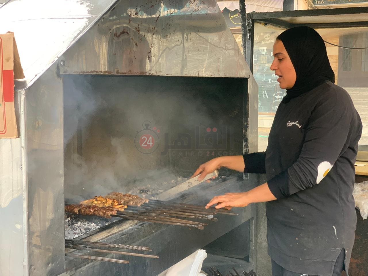 هبة بائعة المشويات ببورسعيد 