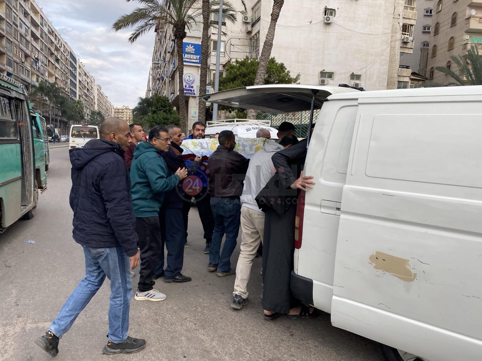 تشييع جثامين ضحايا حريق سوق الميدان 