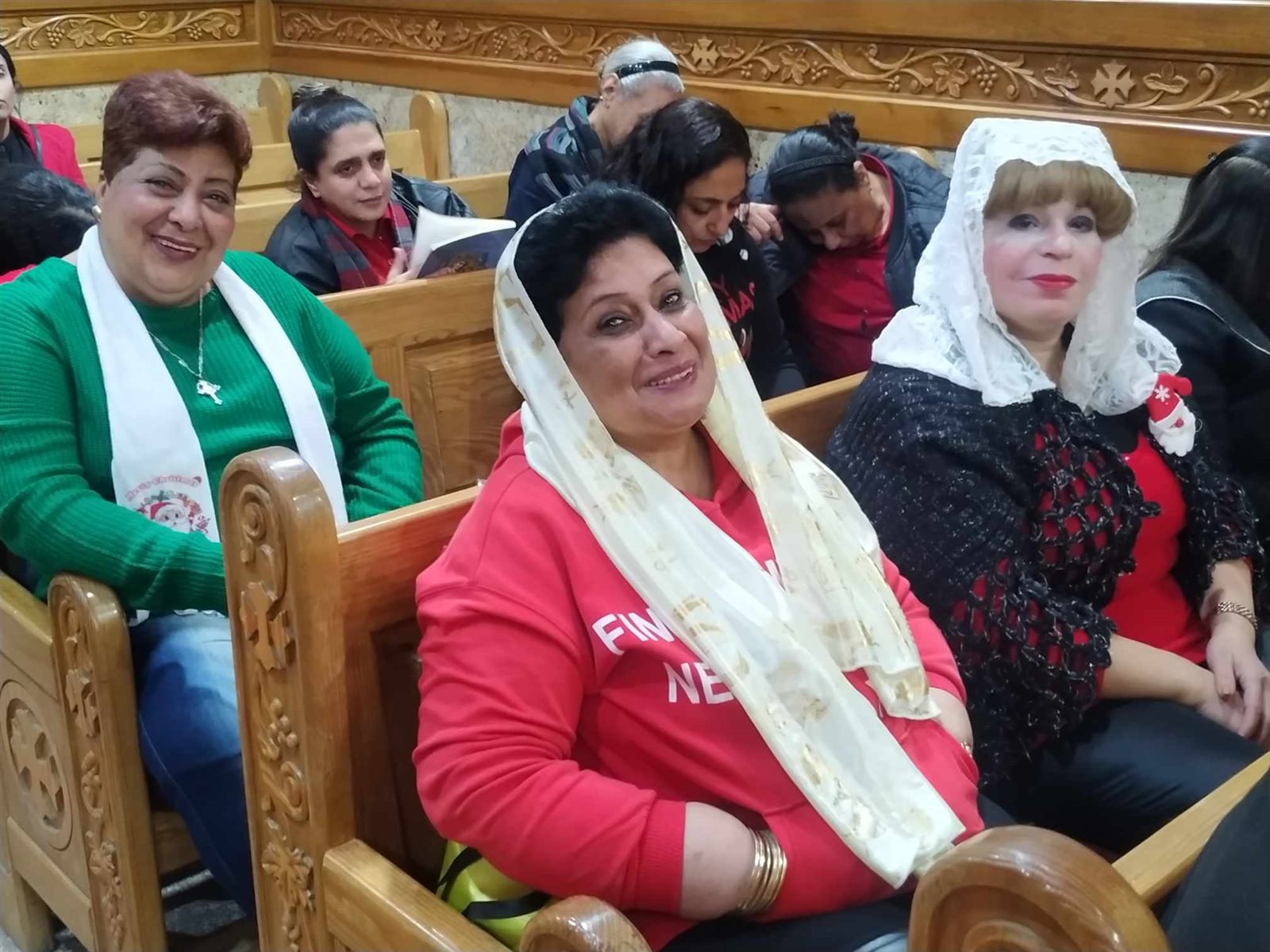 اقباط بورسعيد يؤدون صلوات قداس رأس السنة بكنيسة الأنبا بيشوى ببورسعيد