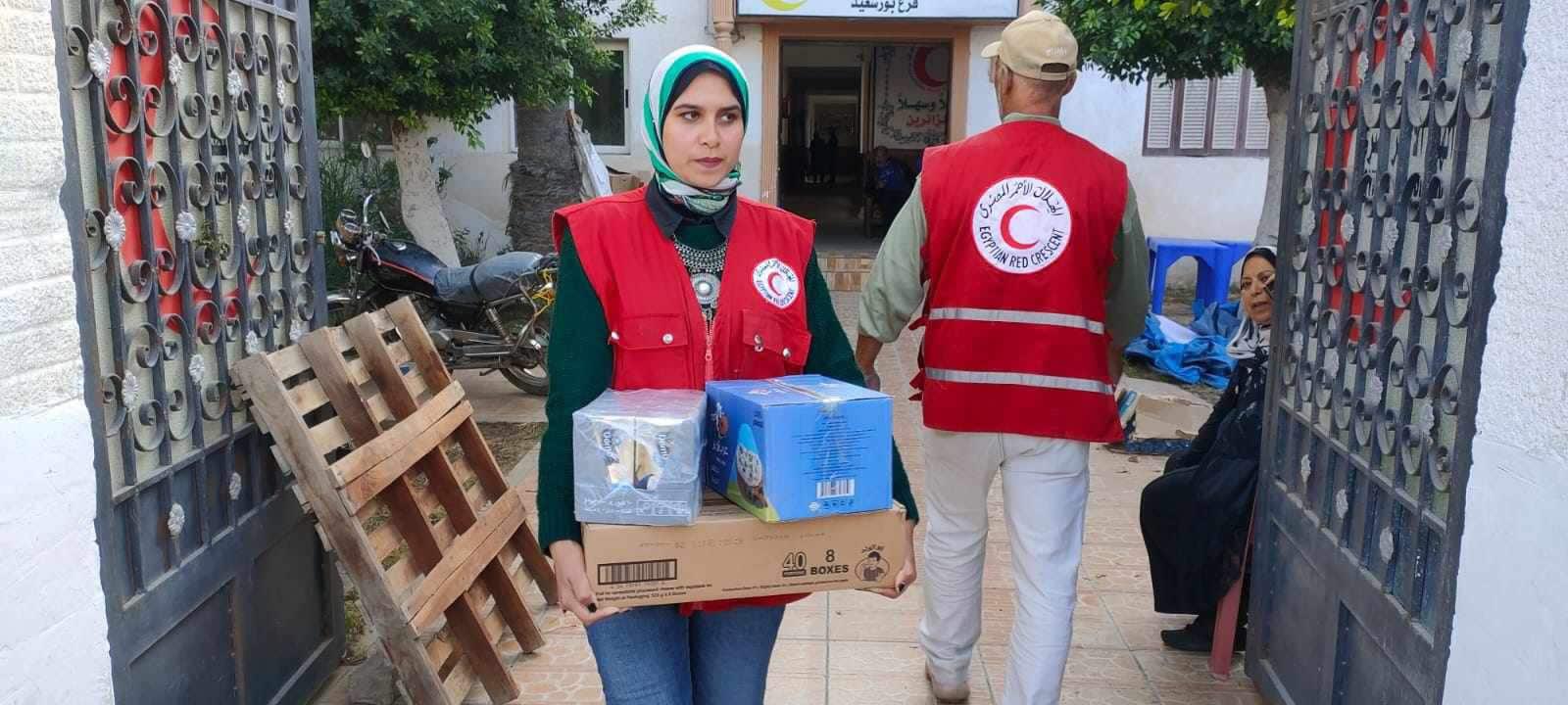 قافلة المصري تتحرك لمساعدة أهالي غزة