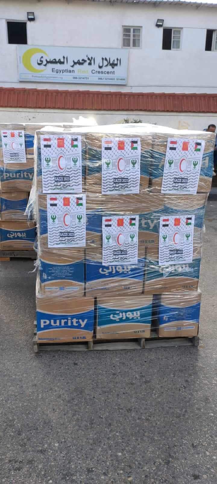 قافلة المصري تتحرك لمساعدة أهالي غزة