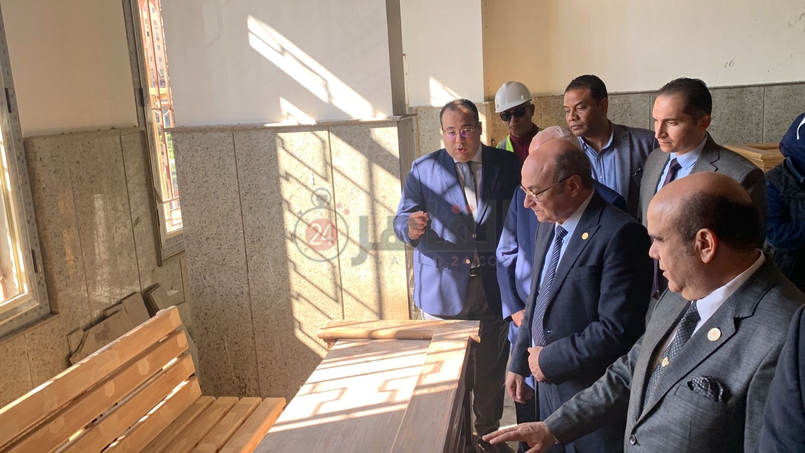 وزير العدل يتفقد أعمال إنشاء محكمة مميكنة ومتطورة ببورفؤاد