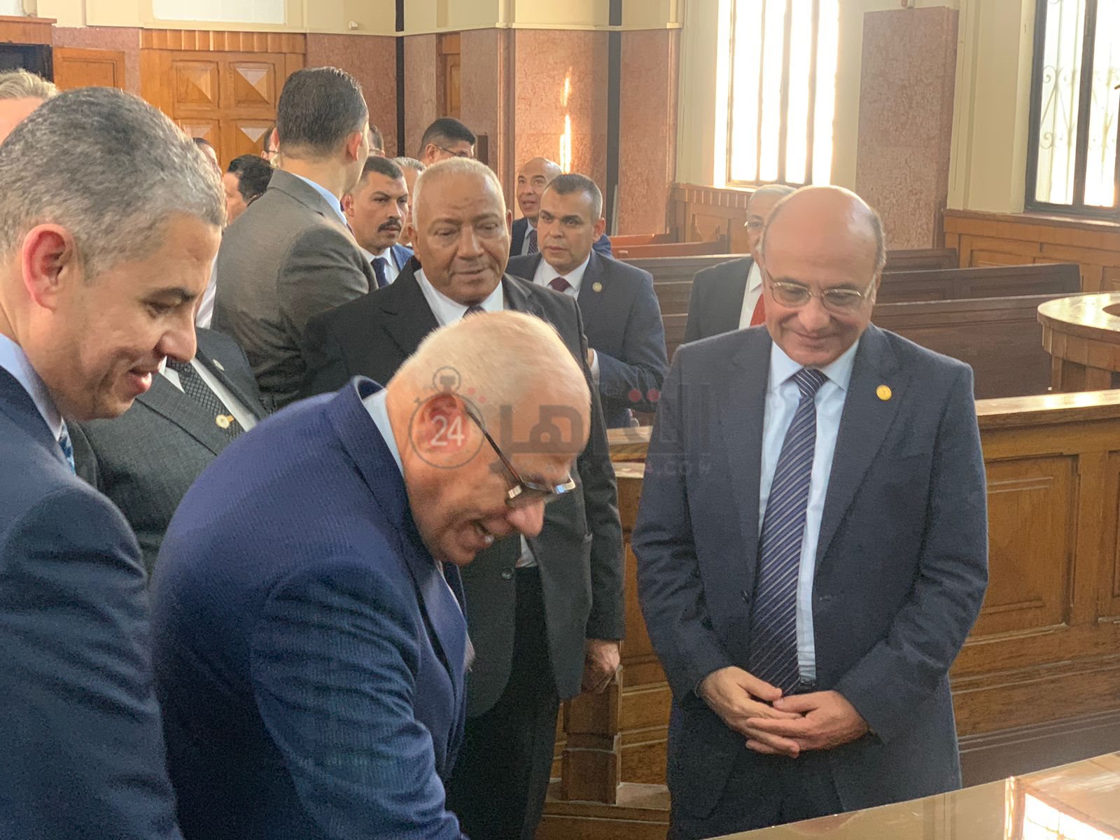 وزير العدل يتفقد أعمال إنشاء محكمة مميكنة ومتطورة ببورفؤاد