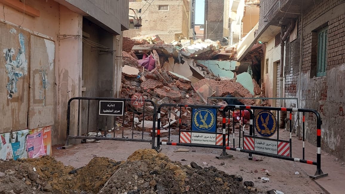 انهيار عقار في الدقهلية