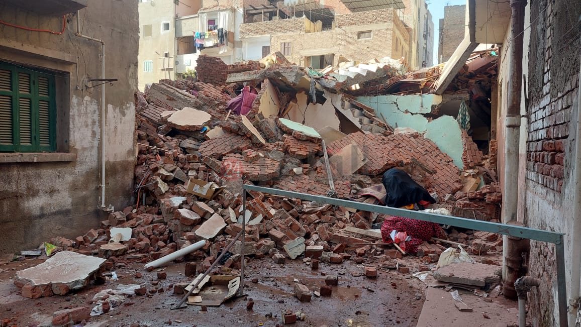 انهيار عقار في الدقهلية