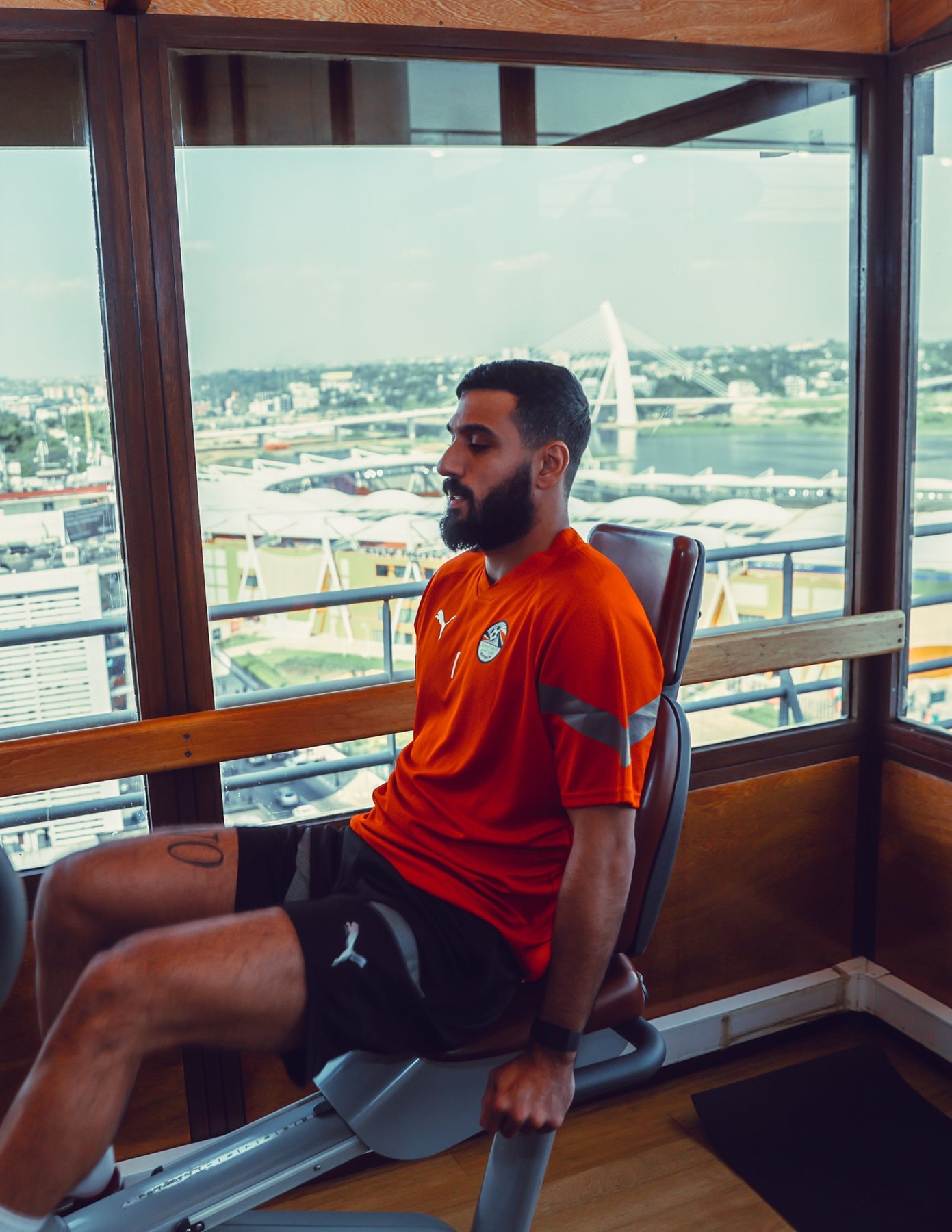 مران لاعبي منتخب مصر في الجيم (4)