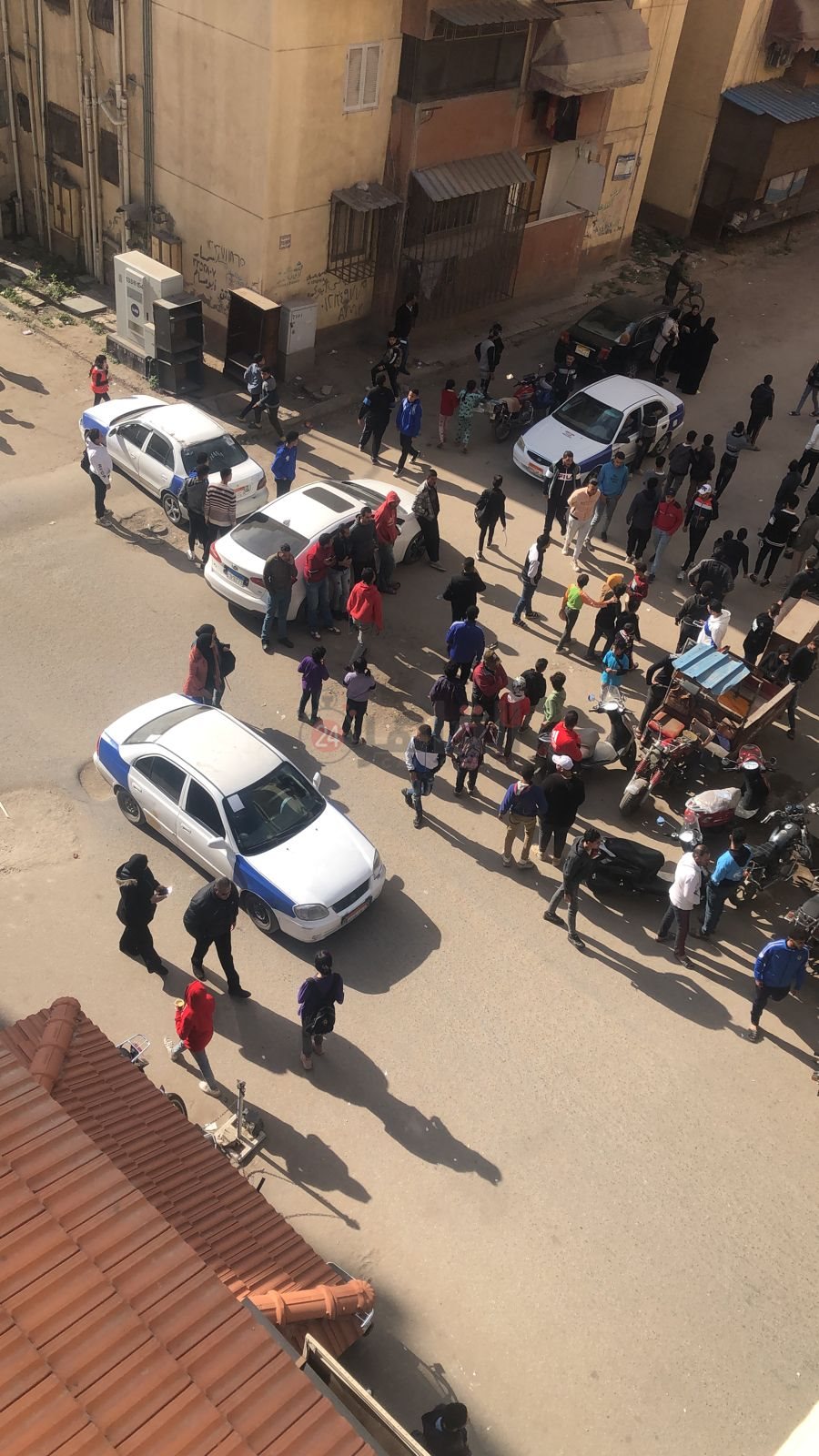 جانب من الحادث 