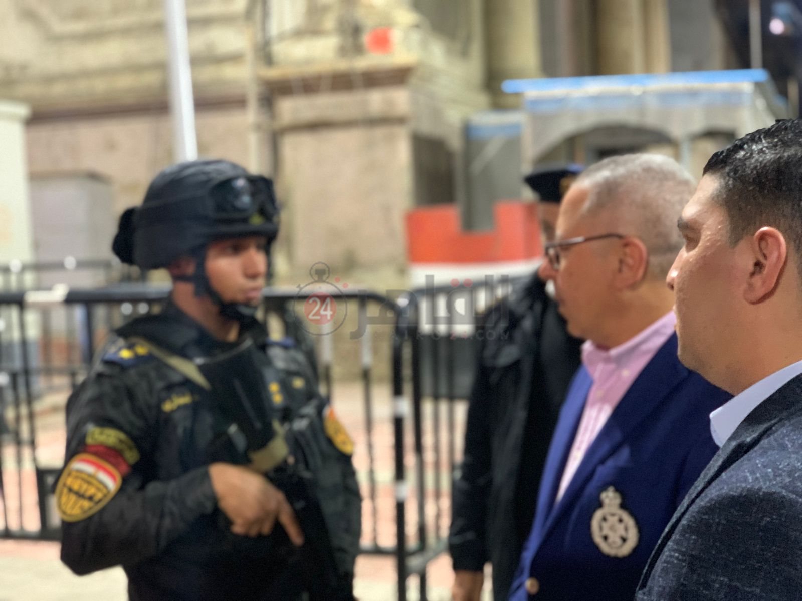 مدير أمن بورسعيد يشدد علي اليقظة خلال صلاة قداس عيد الغطاس