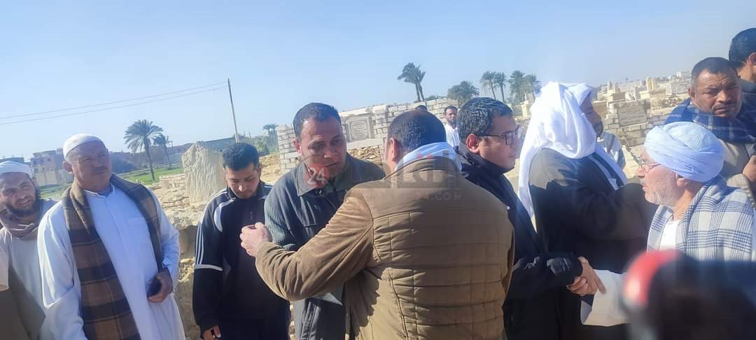 تشييع جنازة والد معلق قناة الأهلي في الفيوم