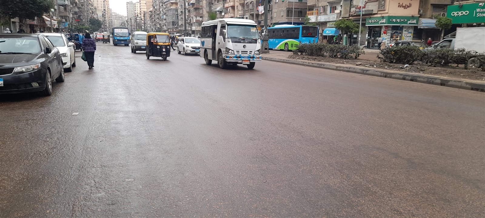 هطول أمطار متوسطة على مناطق شرق الإسكندرية 