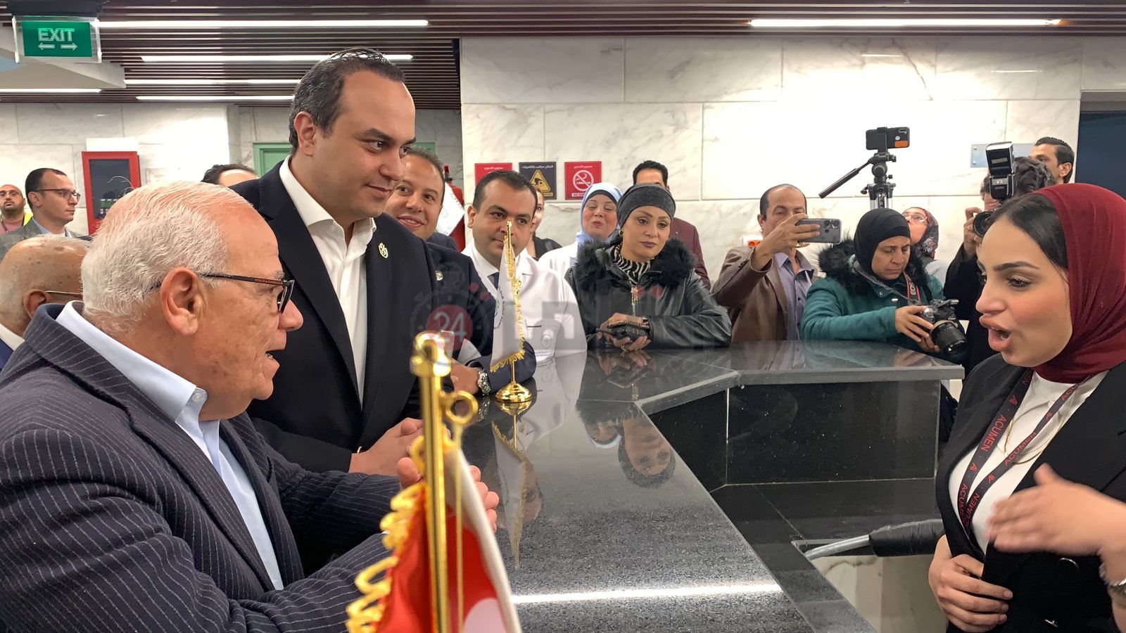 رئيس هيئة الرعاية الصحية يفتتح الجناح البحري بمستشفي السلام ببورسعيد