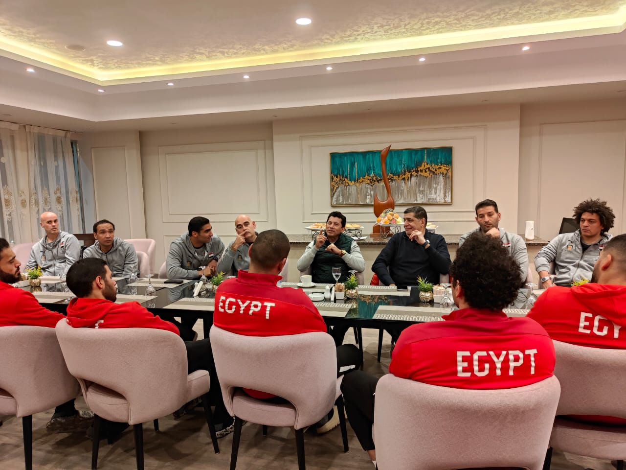 لقاء وزير الرياضة مع لاعبي منتخب اليد (3)