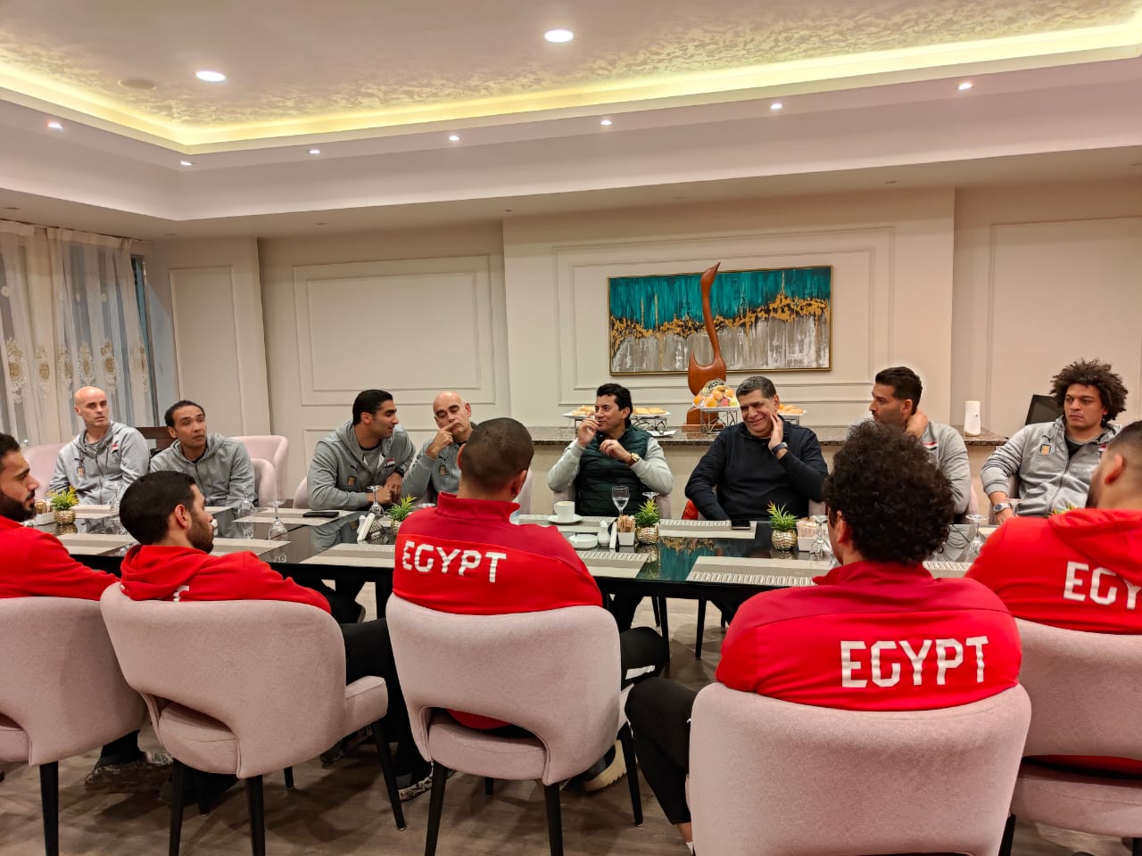 لقاء وزير الرياضة مع لاعبي منتخب اليد (4)