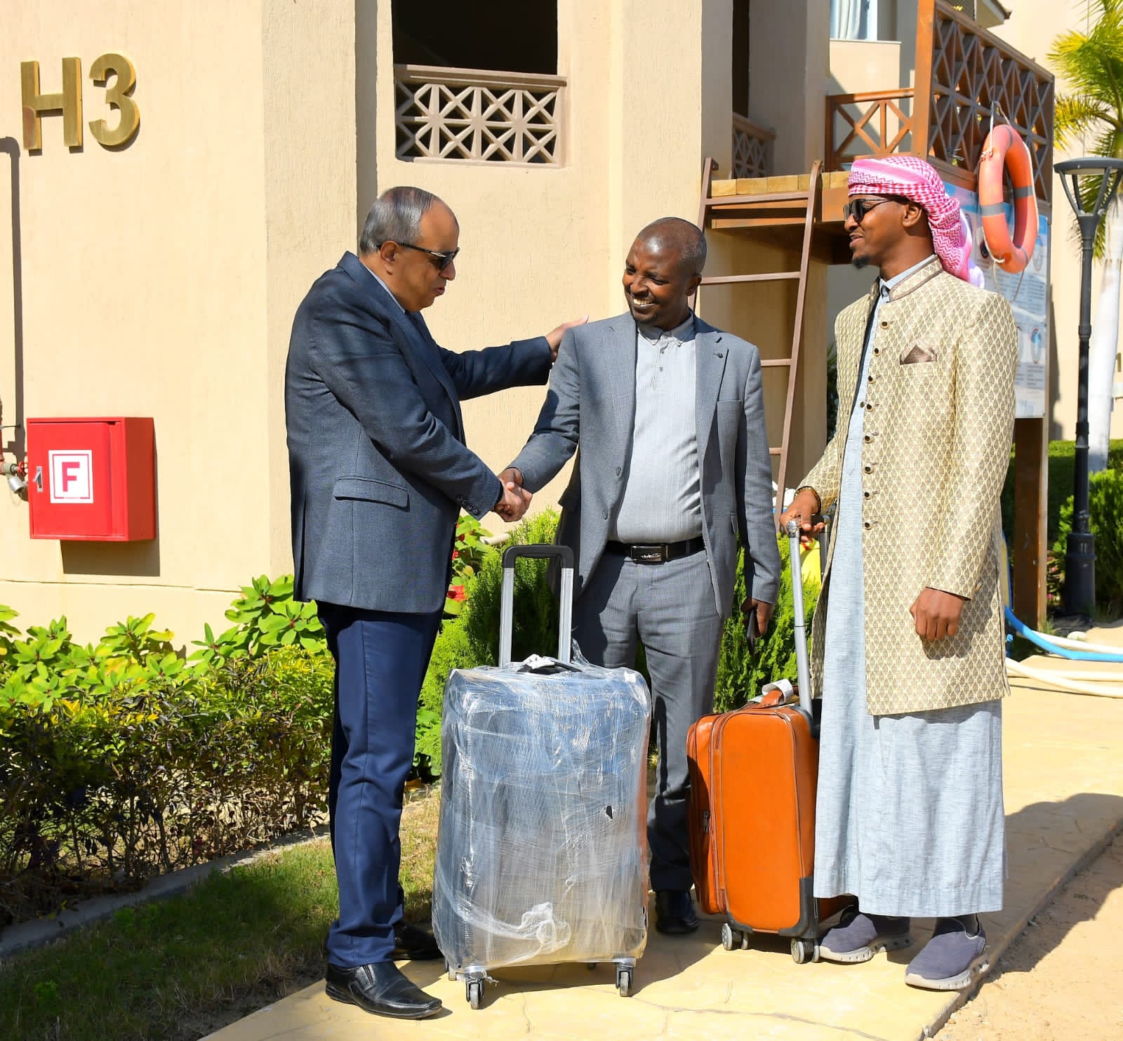 وصول المشاركون في مسابقة بورسعيد الدولية لحفظ القرآن الكريم والإبتهال الديني