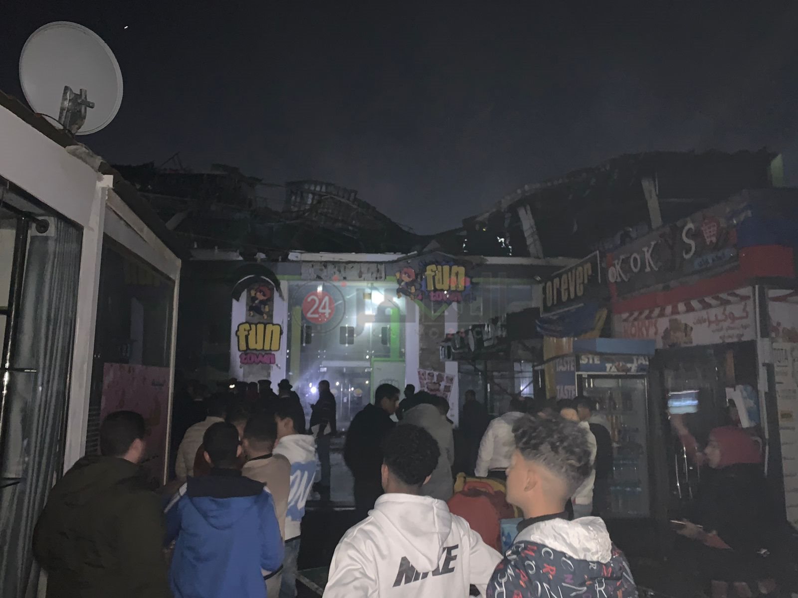 حريق مول هوليود ببورسعيد 