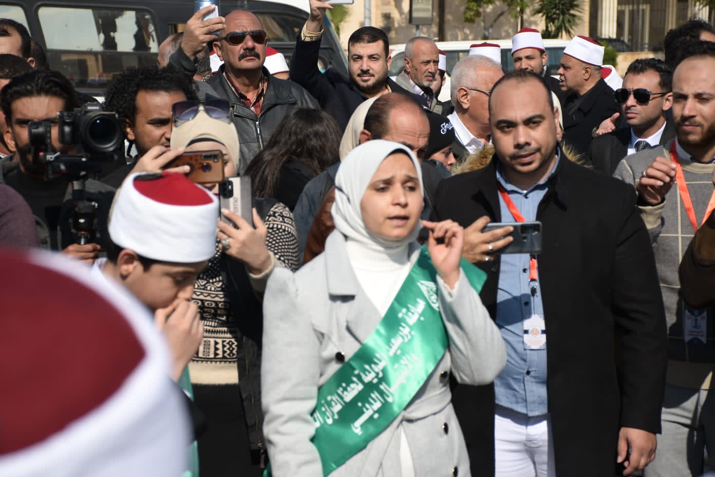 متسابقون من 50 دولة يمدحون النبي وينشدون بأسم مصر في شوارع بورسعيد