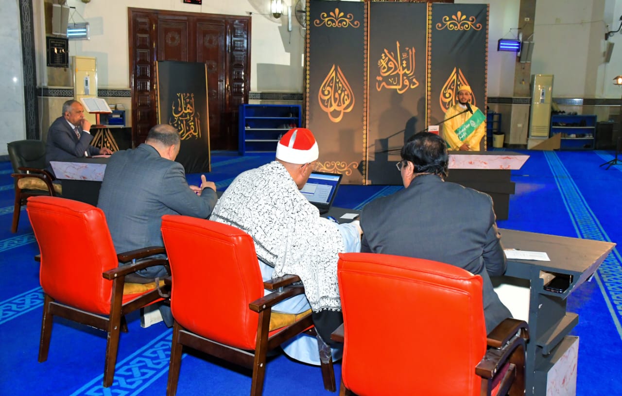 منافسات مسابقة بورسعيد الدولية في الإبتهال الديني بمسجد الحسين