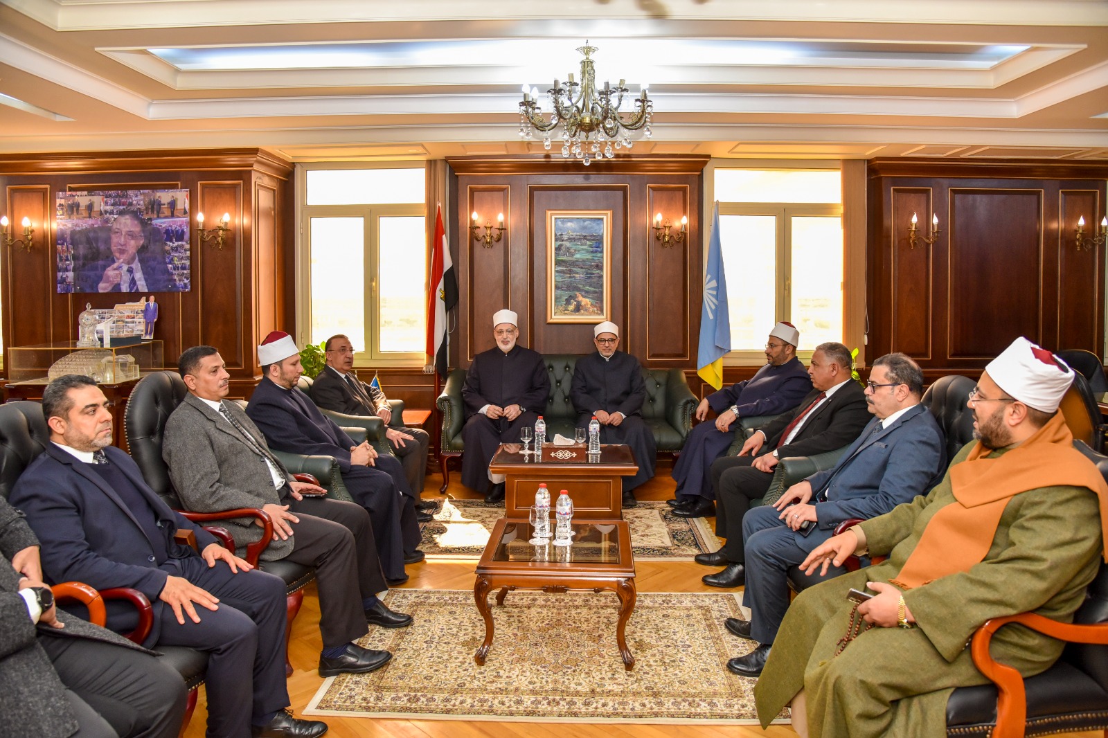 محافظ الإسكندرية يستقبل وفد الأزهر الشريف