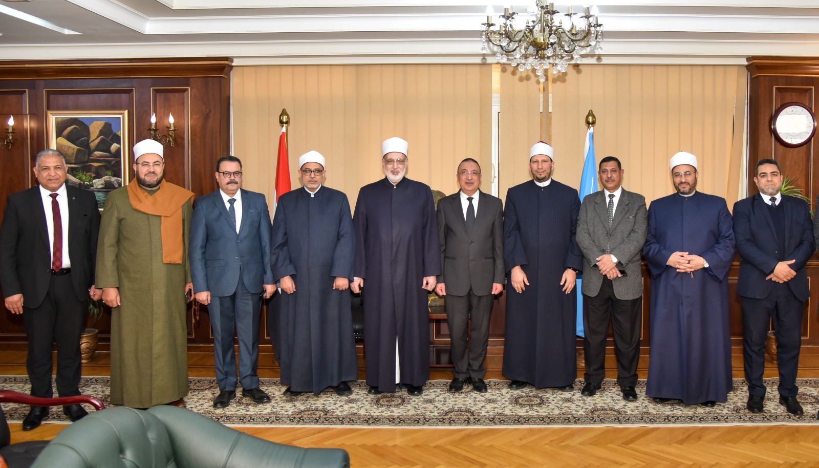 محافظ الإسكندرية يستقبل وفد الأزهر الشريف