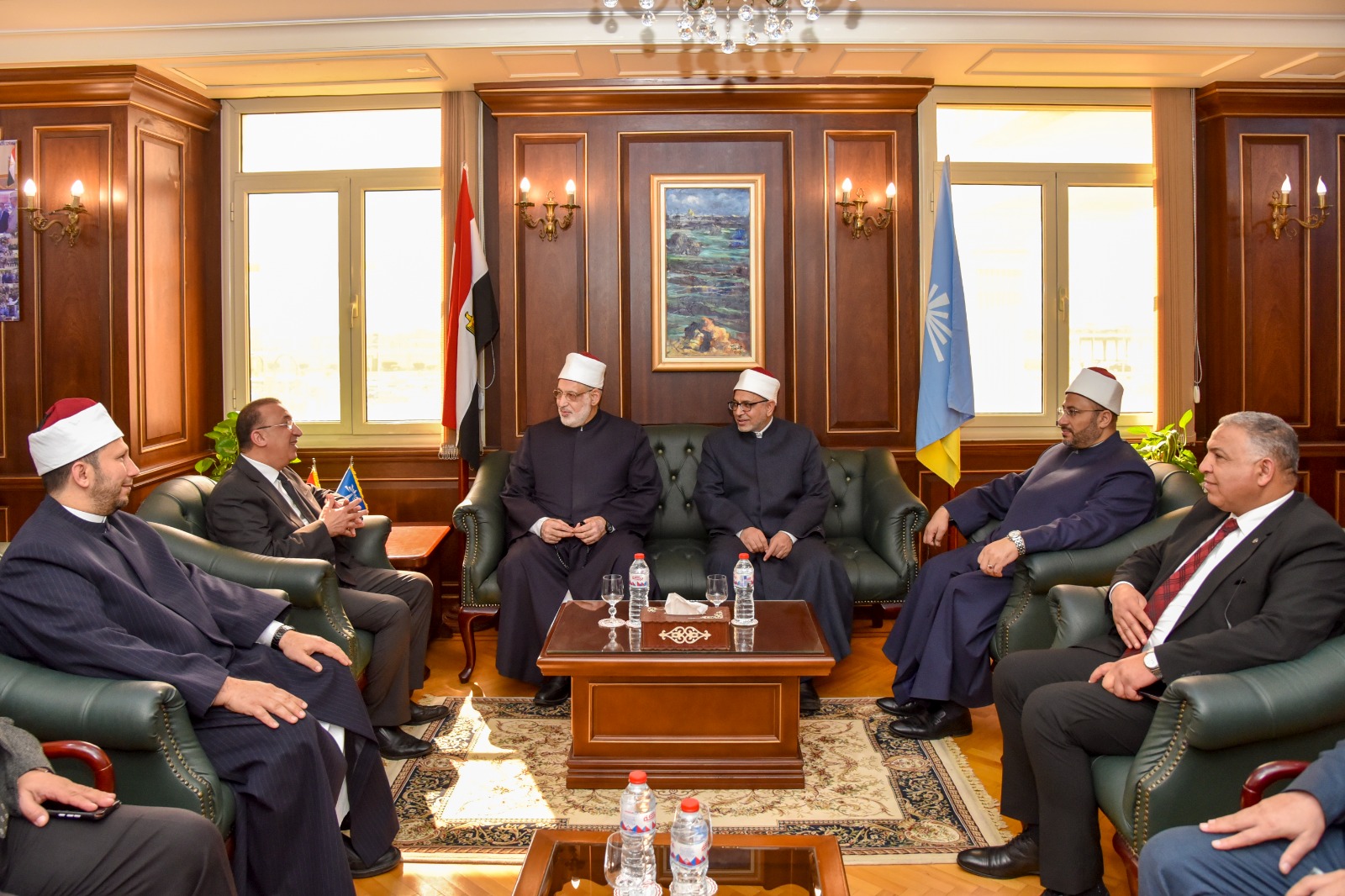 محافظ الإسكندرية يستقبل وفد الأزهر الشريف