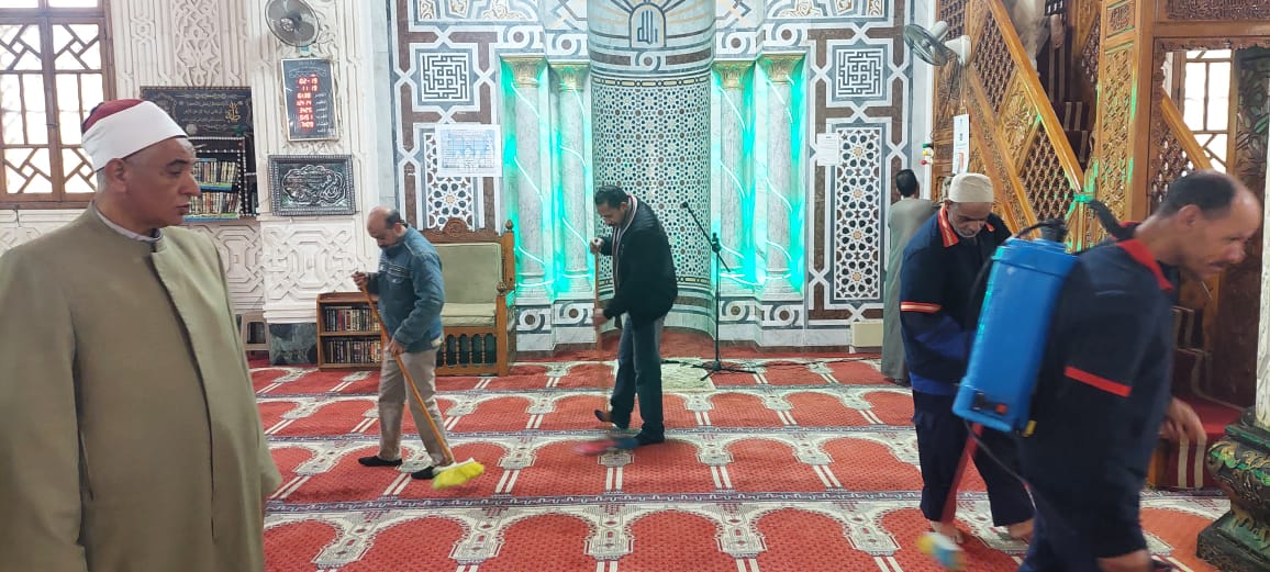 وكيل أوقاف الإسكندرية يتابع تجهيز المساجد لاستقبال شهر رمضان