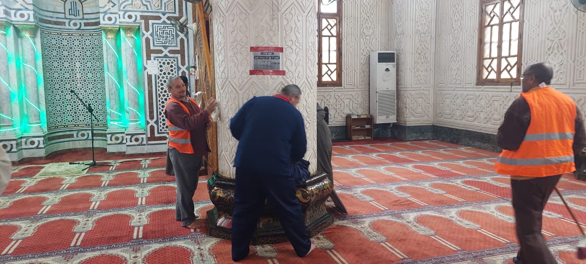 وكيل أوقاف الإسكندرية يتابع تجهيز المساجد لاستقبال شهر رمضان