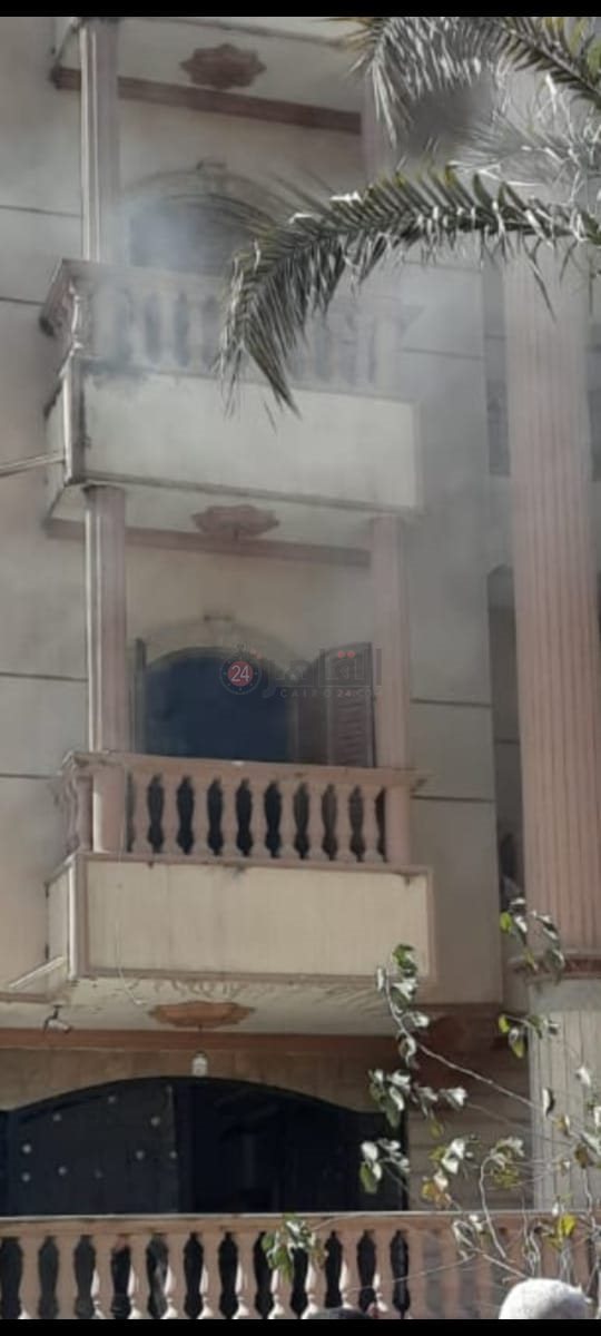 نشوب حريق داخل عقار سكني بكرداسة 