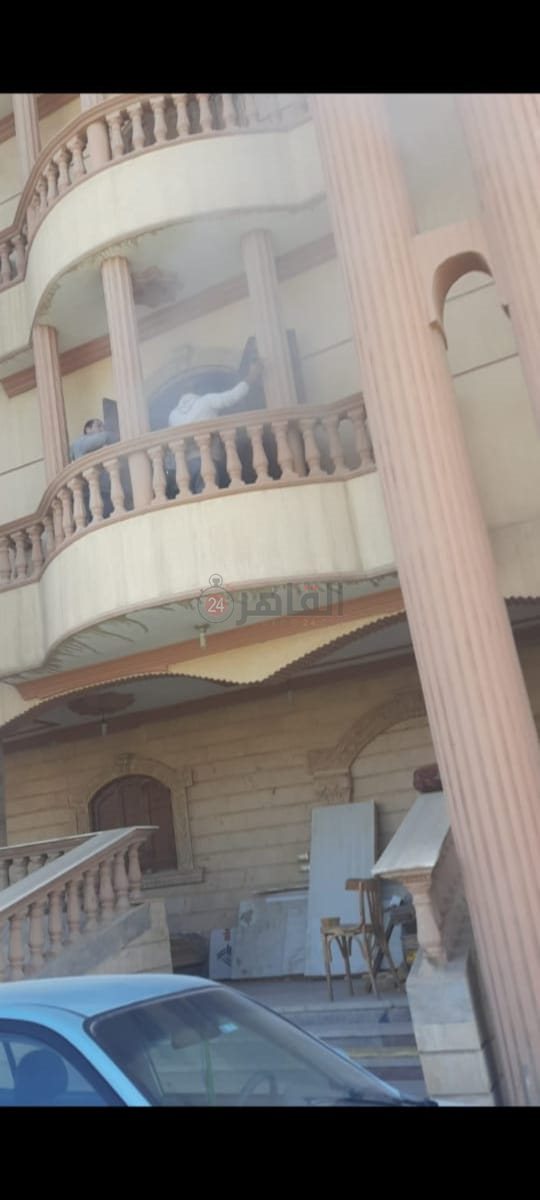 نشوب حريق داخل عقار سكني بكرداسة 