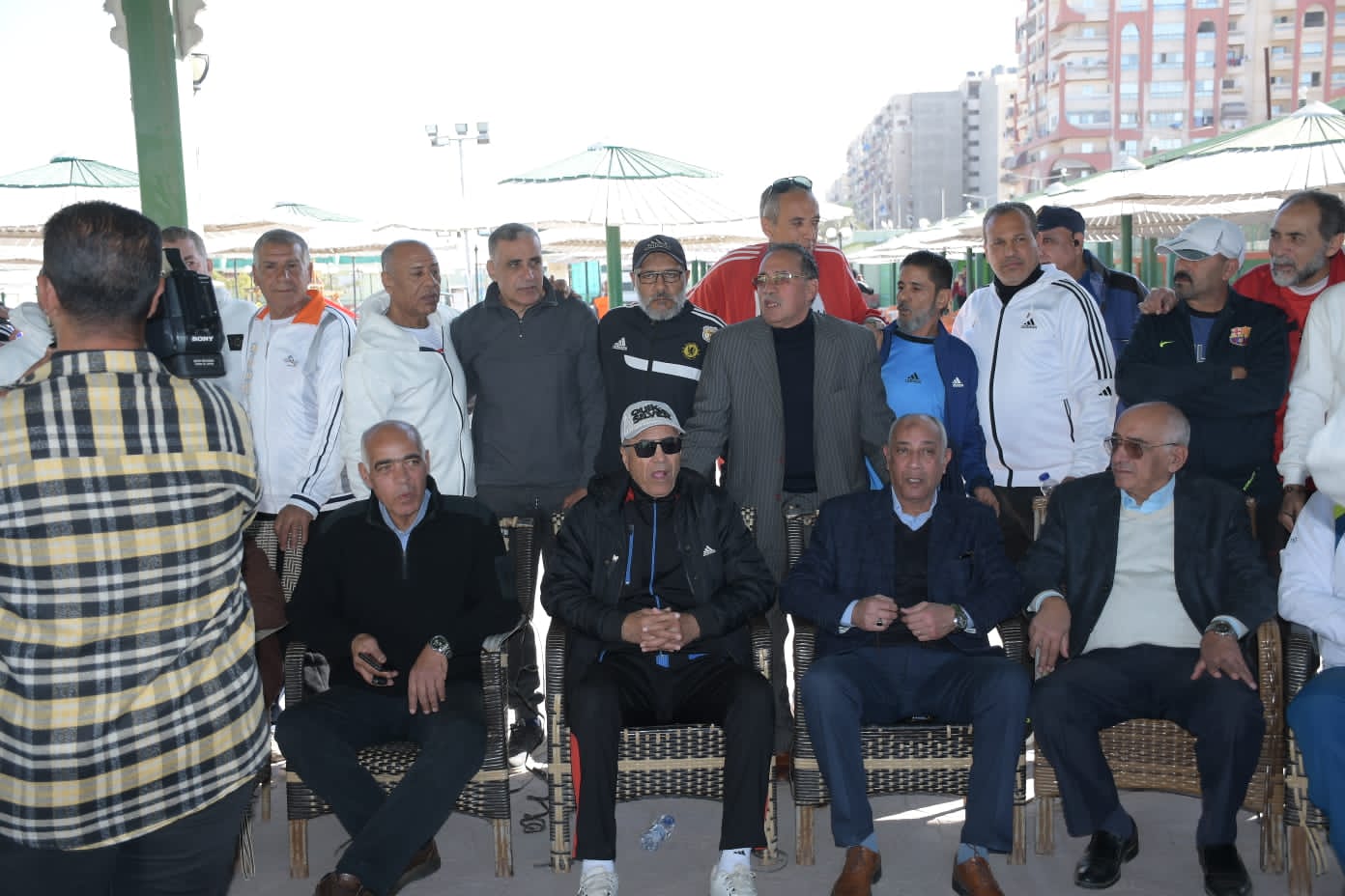 النادي المصري يقيم احتفالية لـ رواد بورسعيد لكرة القدم