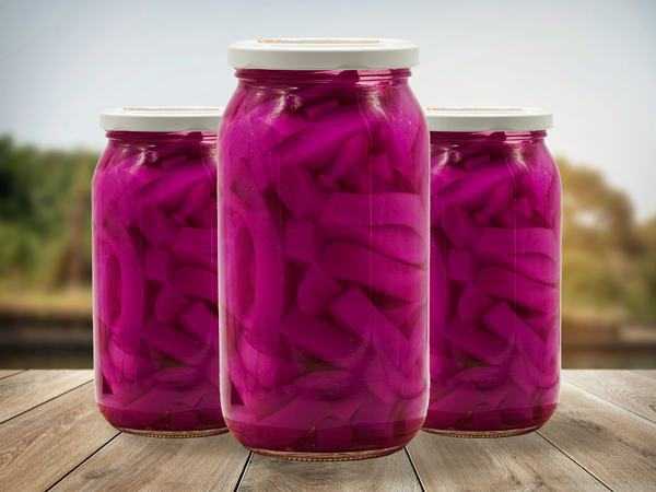 طريقة عمل اللفت المخلل بالبنجر