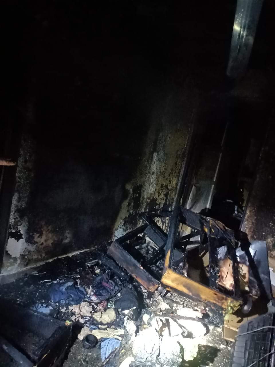 حريق يلتهم وحدة سكنية ببورسعيد 