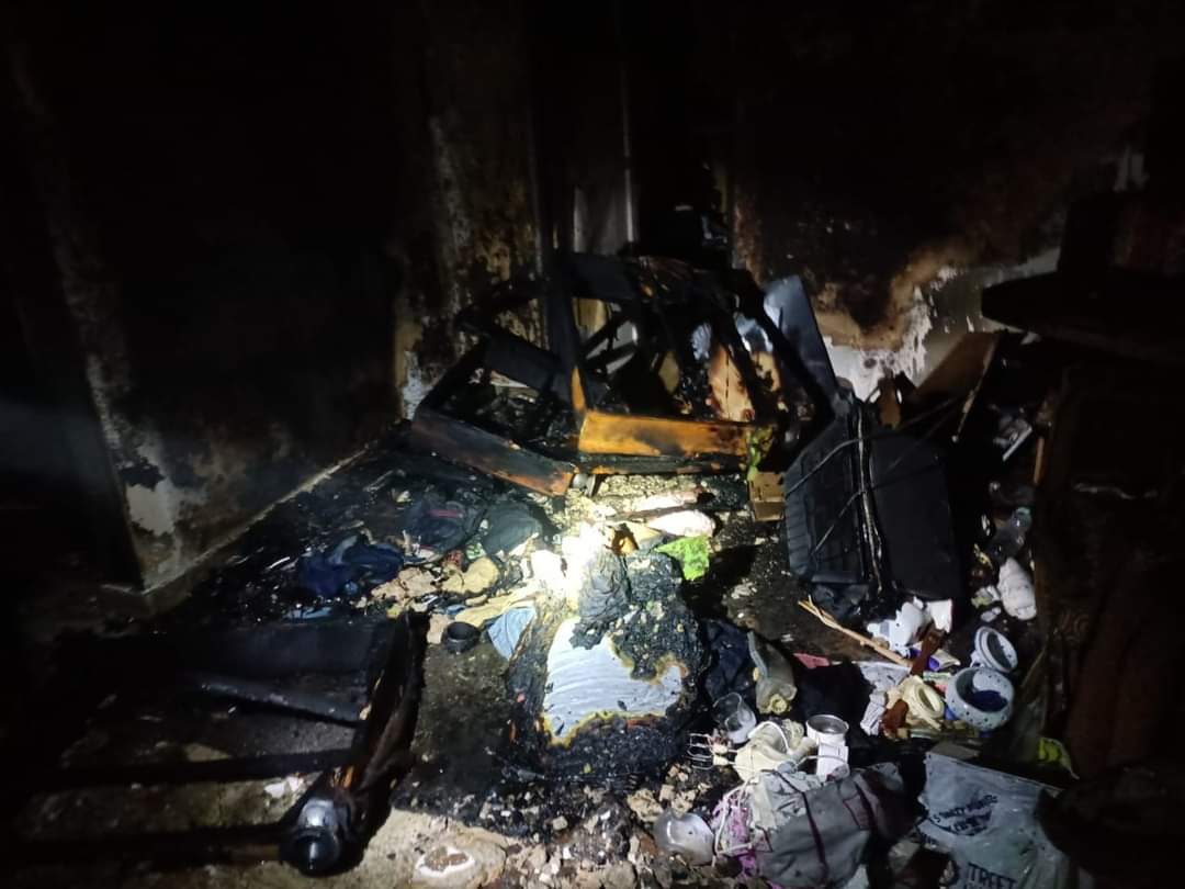 حريق يلتهم وحدة سكنية ببورسعيد 