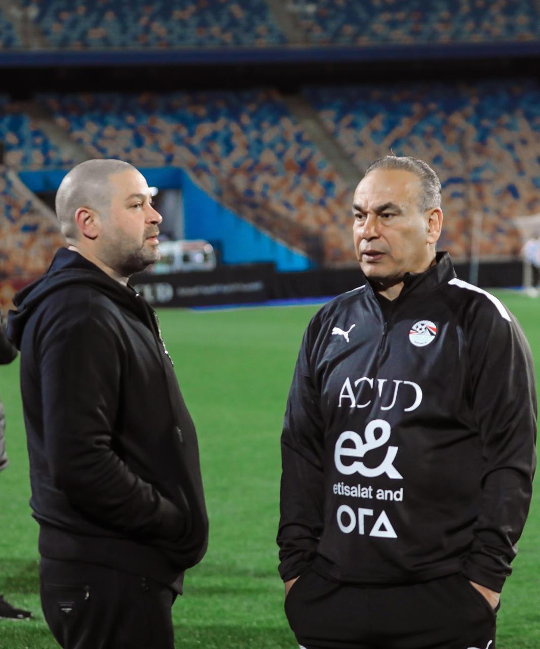 أحمد دياب في مران المنتخب (1)