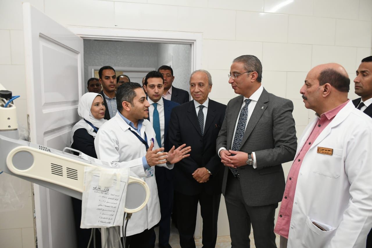 افتتاح  توسعات وحدة الغسيل الكلوي بمستشفى سنورس المركزي